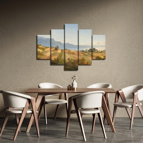 Obraz - Alexandre Calame, Swiss Landscape, reprodukcia (150x105 cm)