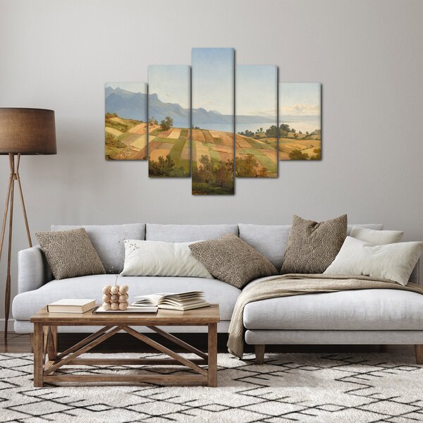 Obraz - Alexandre Calame, Swiss Landscape, reprodukcia (150x105 cm)