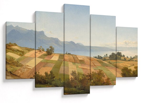 Obraz - Alexandre Calame, Swiss Landscape, reprodukcia (150x105 cm)