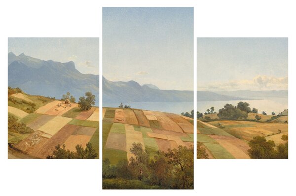 Obraz - Alexandre Calame, Swiss Landscape, reprodukcia (90x60 cm)