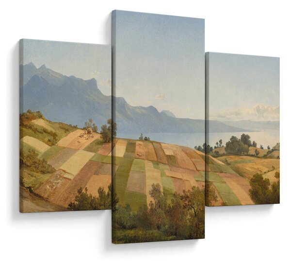Obraz - Alexandre Calame, Swiss Landscape, reprodukcia (90x60 cm)