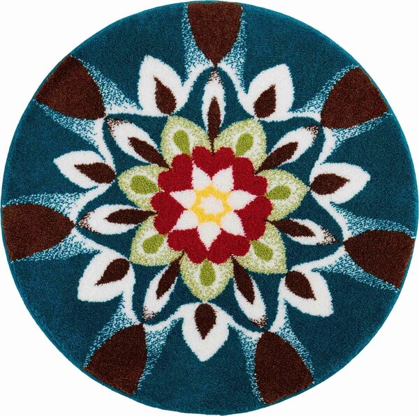 GRUND Mandala koberec HARMONY zelený Rozmer: ø 100 cm