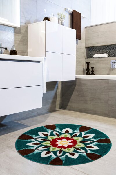 GRUND Mandala koberec HARMONY zelený Rozmer: ø 100 cm