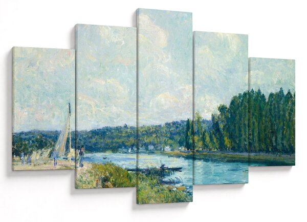 Obraz - Alfred Sisley, The Banks of the Oise, reprodukcia (150x105 cm)