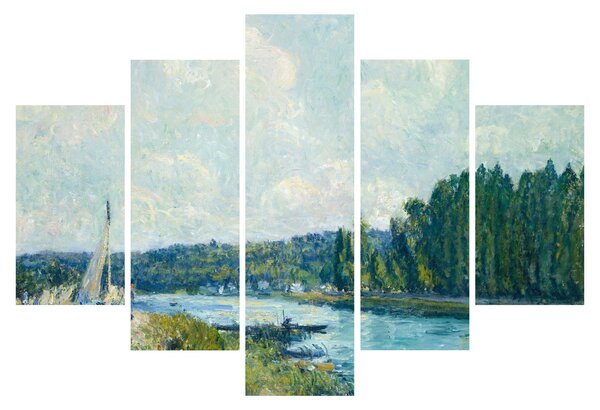 Obraz - Alfred Sisley, The Banks of the Oise, reprodukcia (150x105 cm)