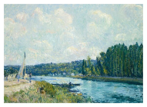 Obraz - Alfred Sisley, The Banks of the Oise, reprodukcia (70x50 cm)