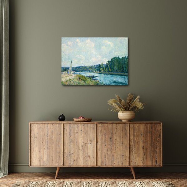 Obraz - Alfred Sisley, The Banks of the Oise, reprodukcia (70x50 cm)