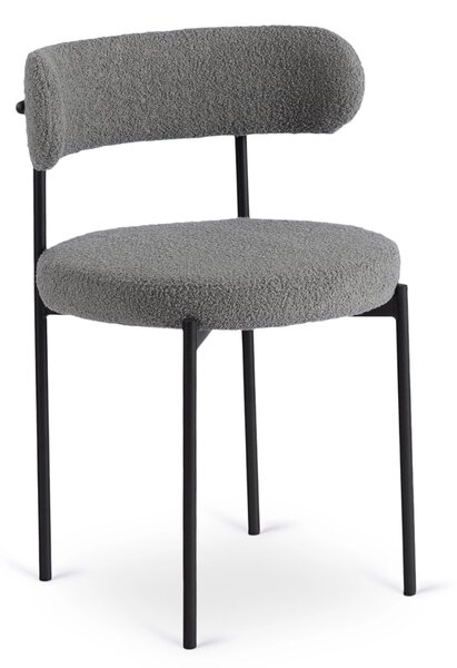 Jedálenská stolička TULSA sivá boucle baraner