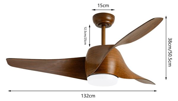 Immax NEO LITE 07286L LED ventilátor s osvetlením WAVE integrovaný LED zdroj
