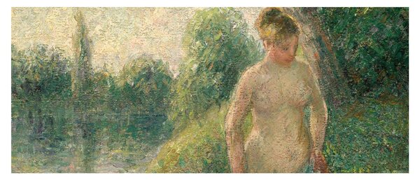 Obraz - Camille Pissarro, The Bather, reprodukcia (120x50 cm)