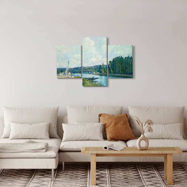 Obraz - Alfred Sisley, The Banks of the Oise, reprodukcia (90x60 cm)