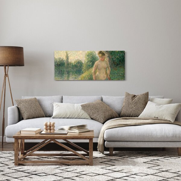 Obraz - Camille Pissarro, The Bather, reprodukcia (120x50 cm)
