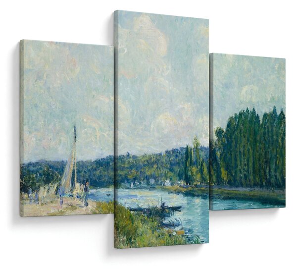 Obraz - Alfred Sisley, The Banks of the Oise, reprodukcia (90x60 cm)