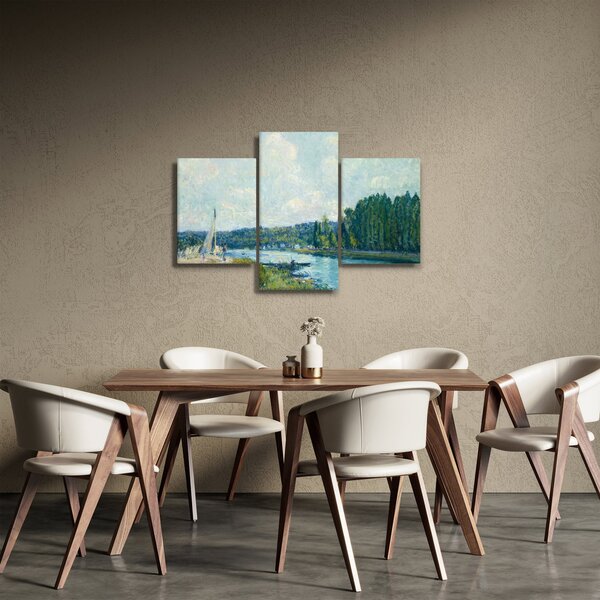 Obraz - Alfred Sisley, The Banks of the Oise, reprodukcia (90x60 cm)