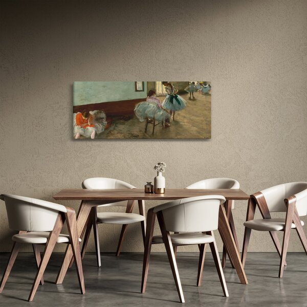 Obraz - Edgar Degas, The Dance Lesson, reprodukcia (120x50 cm)