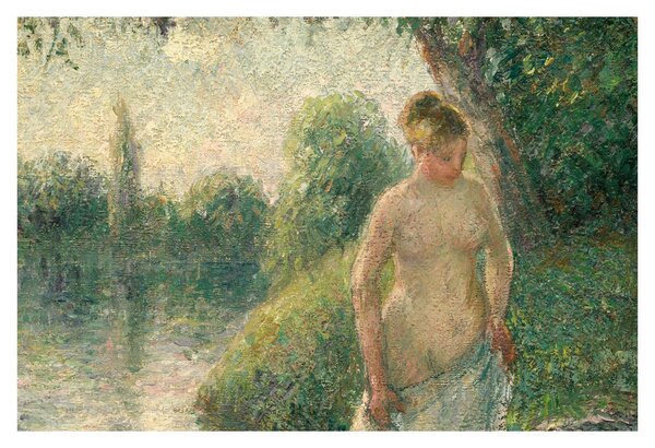 Obraz - Camille Pissarro, The Bather, reprodukcia (90x60 cm)