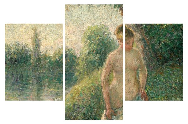 Obraz - Camille Pissarro, The Bather, reprodukcia (90x60 cm)