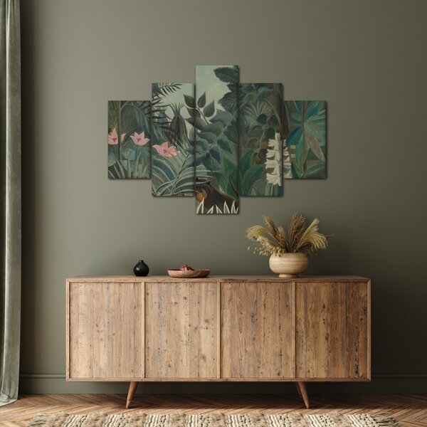 Obraz - Henri Rousseau, The Equatorial Jungle, reprodukcia (150x105 cm)