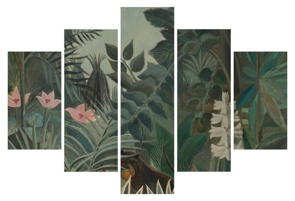 Obraz - Henri Rousseau, The Equatorial Jungle, reprodukcia (150x105 cm)