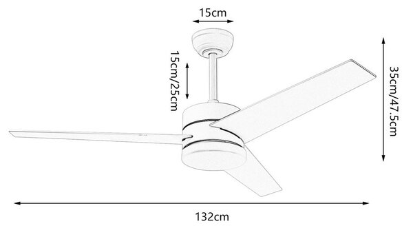 Immax NEO LITE 07285L LED ventilátor s osvetlením VARIABLE integrovaný LED zdroj