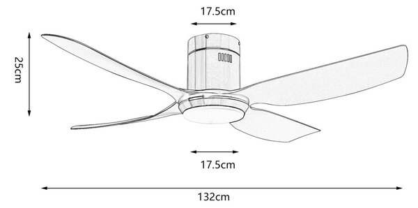 Immax NEO LITE 07283L LED ventilátor s osvetlením PURE integrovaný LED zdroj