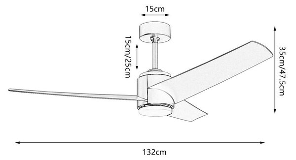 Immax NEO LITE 07281L LED ventilátor s osvetlením BEAUTY integrovaný LED zdroj