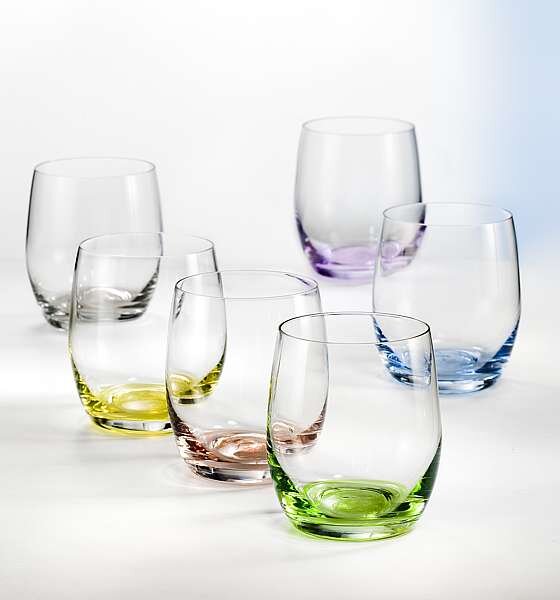 Crystalex Farebné poháre Club Rainbow 300 ml 6 ks