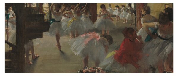 Obraz - Edgar Degas, The Dance Class, reprodukcia (120x50 cm)
