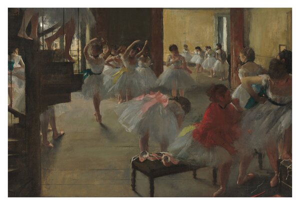 Obraz - Edgar Degas, The Dance Class, reprodukcia (90x60 cm)