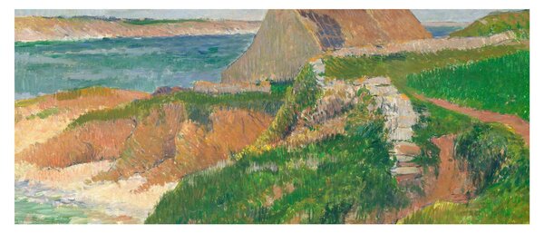 Obraz - Henri Moret, The Island of Raguenez, Brittany, reprodukcia (120x50 cm)