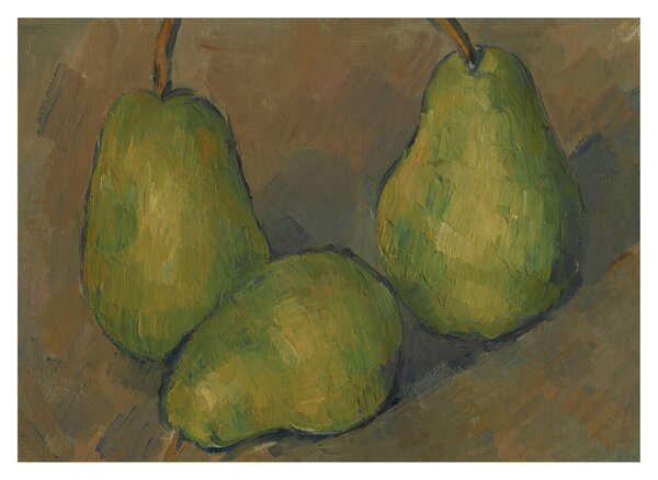 Obraz - Paul Cézanne, Three Pears, reprodukcia (70x50 cm)