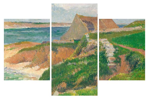 Obraz - Henri Moret, The Island of Raguenez, Brittany, reprodukcia (90x60 cm)