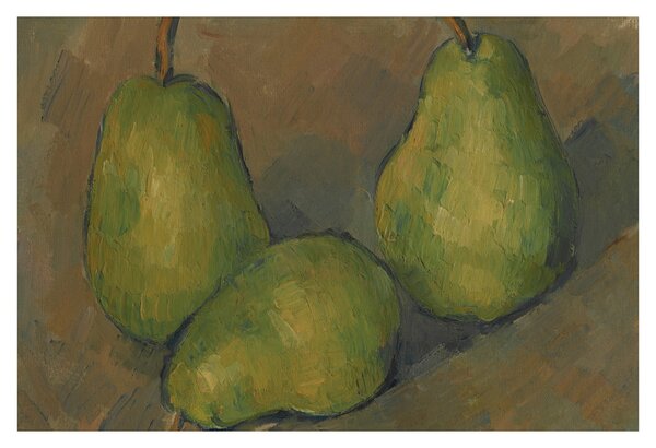 Obraz - Paul Cézanne, Three Pears, reprodukcia (90x60 cm)