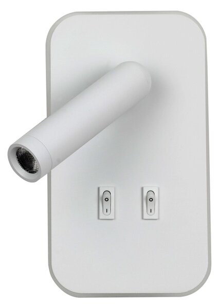 Italux WL-83957-1-WH LED bodové nástenné svietidlo Doria | 8W LED | 559lm | 3000K