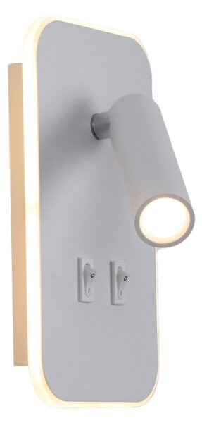 Italux WL-83957-1-WH LED bodové nástenné svietidlo Doria | 8W LED | 559lm | 3000K