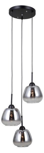 Italux PND-40824-3-BK závesné stropné svietidlo Felis E27