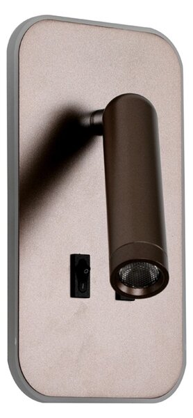 Italux WL-83957-1-CF LED bodové nástenné svietidlo Doria | 8W LED | 559lm | 3000K