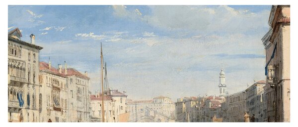 Obraz - Richard Parkes Bonington, The Grand Canal, reprodukcia (120x50 cm)