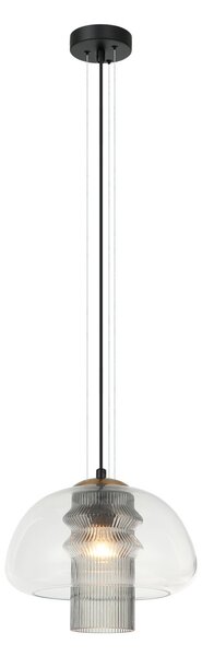 Italux PND-61001C-BK závesné stropné svietidlo Feder E27