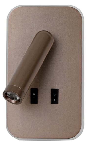 Italux WL-83957-1-CF LED bodové nástenné svietidlo Doria | 8W LED | 559lm | 3000K