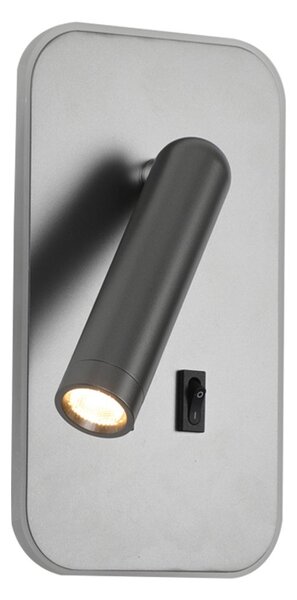 Italux WL-83957-1-GR LED bodové nástenné svietidlo Doria | 8W LED | 559lm | 3000K