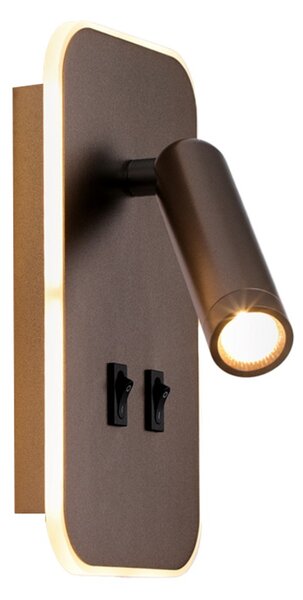 Italux WL-83957-1-CF LED bodové nástenné svietidlo Doria | 8W LED | 559lm | 3000K