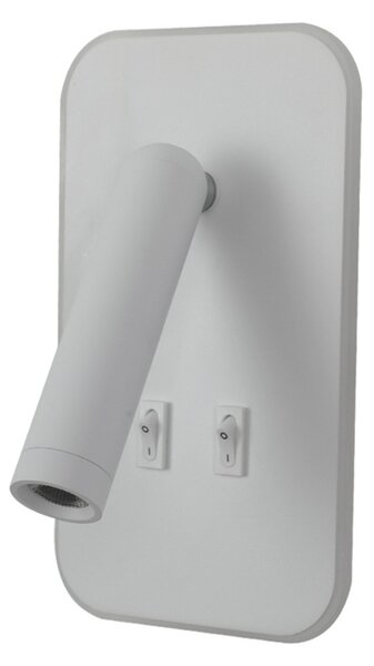 Italux WL-83957-1-WH LED bodové nástenné svietidlo Doria | 8W LED | 559lm | 3000K