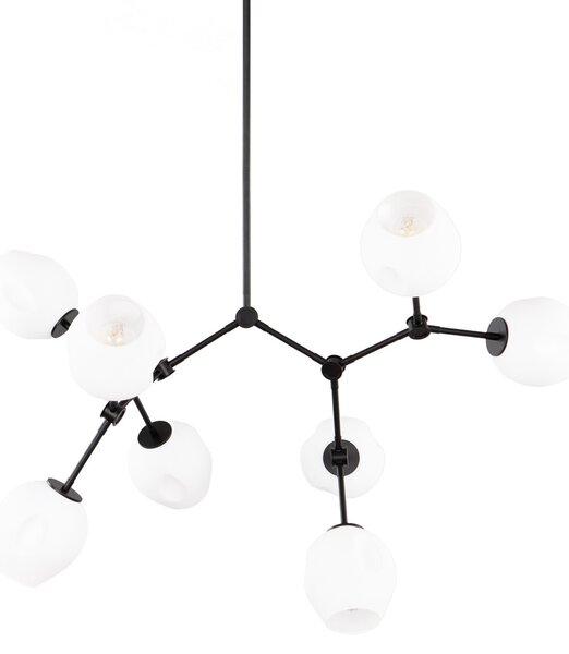 Italux PND-75075-8-BK-WG závesné stropné svietidlo Ferral E27