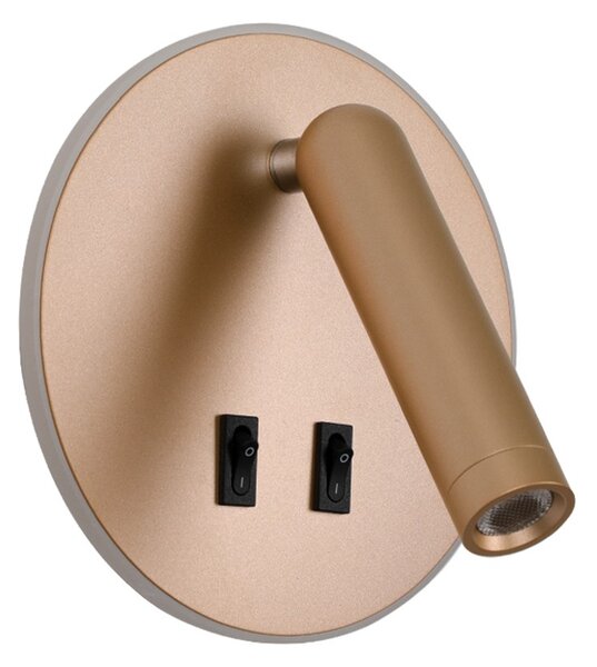 Italux WL-53742-1-GD LED bodové nástenné svietidlo Furla | 8W LED | 516lm | 3000K