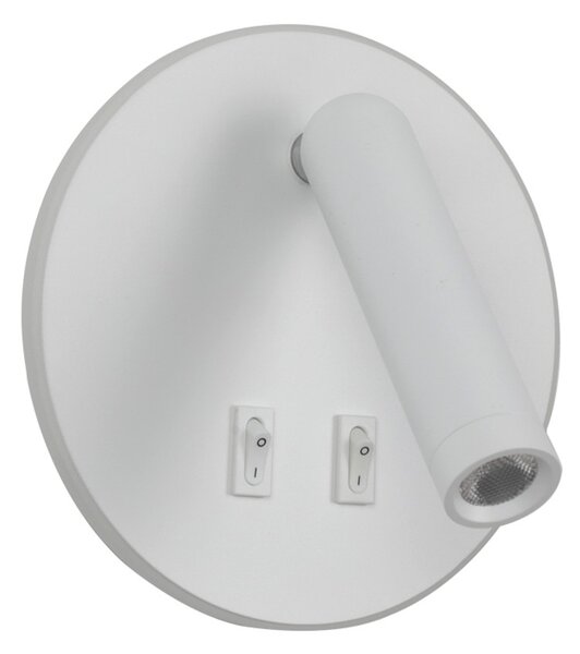 Italux WL-53742-1-WH LED bodové nástenné svietidlo Furla | 8W LED | 516lm | 3000K