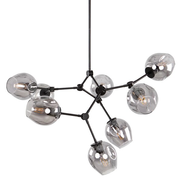 Italux PND-75075-8-BK-SG závesné stropné svietidlo Ferral E27