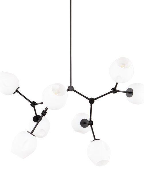 Italux PND-75075-8-BK-WG závesné stropné svietidlo Ferral E27