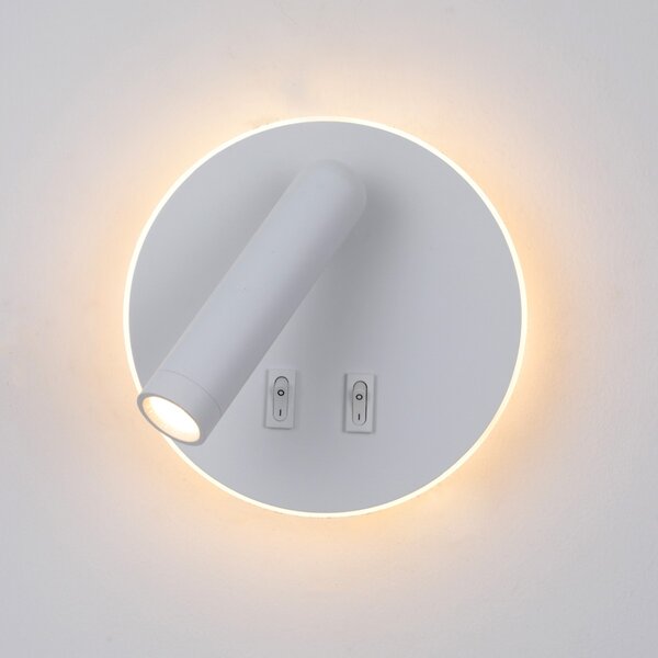 Italux WL-53742-1-WH LED bodové nástenné svietidlo Furla | 8W LED | 516lm | 3000K