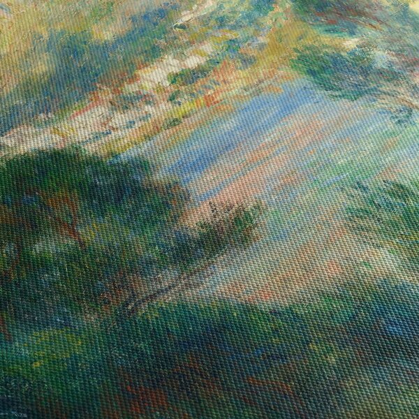 Obraz - Auguste Renoir, View of Monte Carlo from Cap Martin, reprodukcia (s hodinami) (90x30 cm)